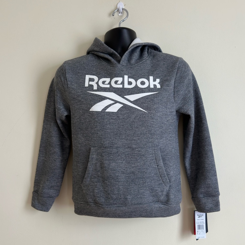 Reebok || Youth Charcoal Hoodie with Logo size 14 youth